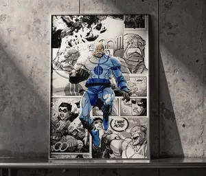 Premium Poster: "Invincible – The Viltrumite War" – Essential Artwork for Comic Enthusiasts, Ideal for Dorm Walls and Fan Collections