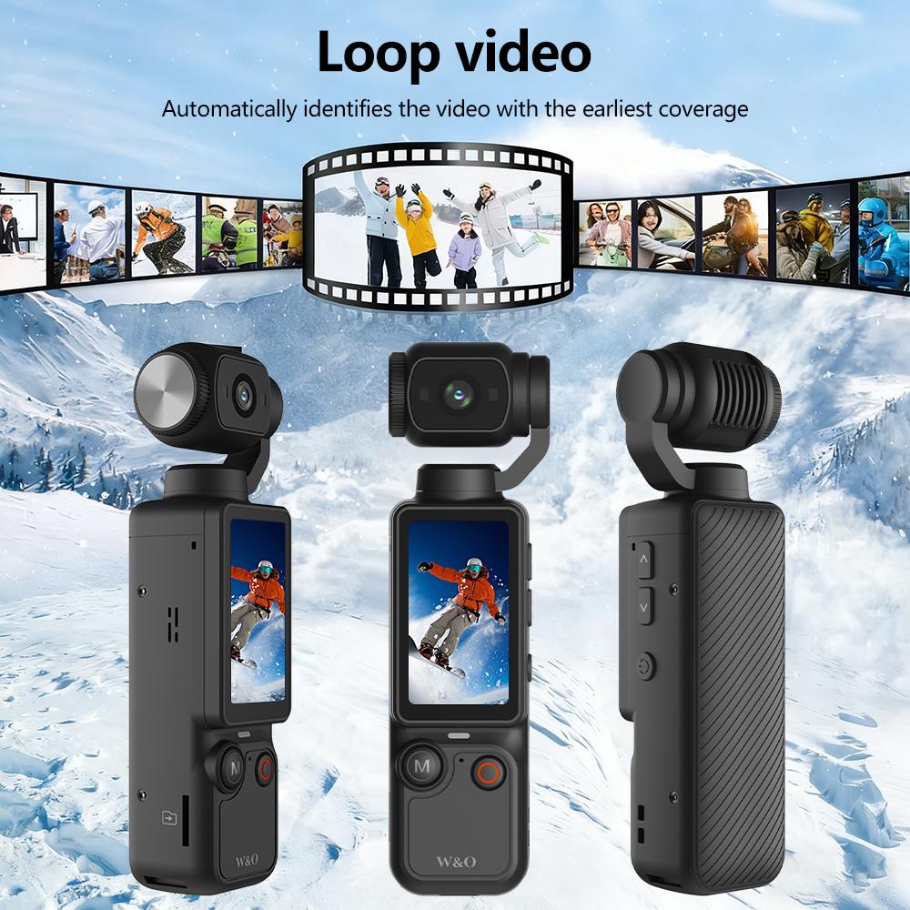 Portable Vlogging Camera with 180° Rotating Lens, 2.5K/120fps Videos, Pocket Video Camera for Photography, Digital Camera for Meeting and Daily Use with 32GB SD Card,  Ideal Gift for Girls, Boys, and Beginners, Birthday Christmas Gift