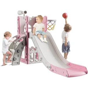 Toddler Slide,Kids Slide Playset for Toddler,Indoor Outdoor Slide Toddler Playset with Storage Space and Non-Slip Steps,Gifts for Boys and Girls 1-3 year old