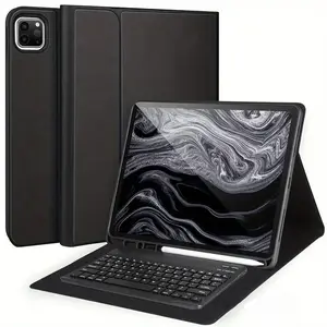 Keyboard Case for iPad Air 13 2024 M2/M3 2025 , Pro 12.9'' 6th/5th/4th Gen, Detachable Wireless With Pencil Holder