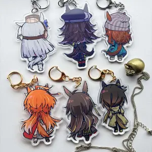[VER #2] Umamusume Keychain Acrylic Charms, Kawaii Gift Umamusume, Cute Keyring Accessory, Fun Charm For Backpack Or Purse | High Quality and Customer Favorite Items