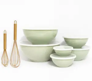 Jessie James Decker 6 Piece Melamine Bowl Set w/ 2 Whisks