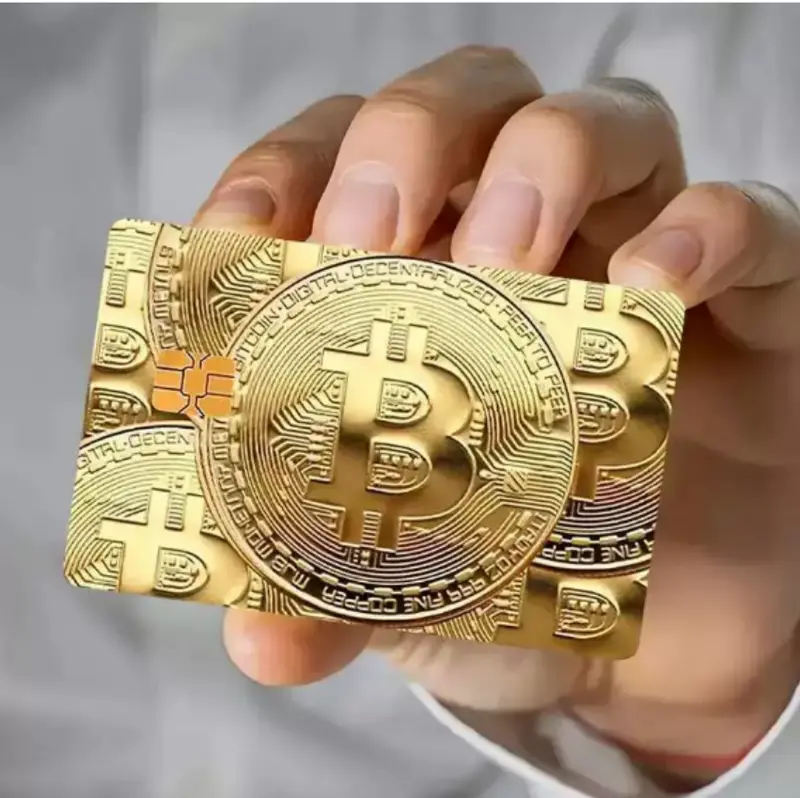 2025 New Coin Gold Bitcoin Series Decorative Credit Card Skin Protection Sticker