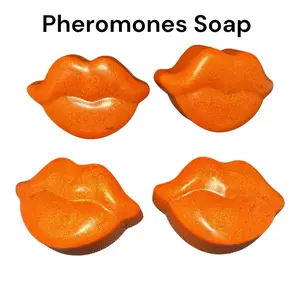 Pheromones Soap - Enriched with Donkey Milk, Avocado Oil, Vitamin E, Betaine Coconut & Rose Essential Oil - Natural Fragrance for Home Use