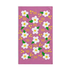 Subtle Daisy Pink Hand Towel Cotton Print