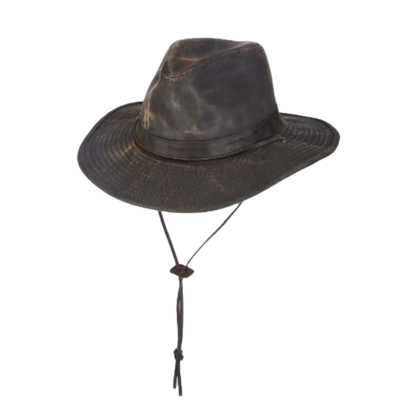 Outback Men's Hinterlands Brown Distressed Hat MC128-BROWN