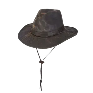 Outback Men's Hinterlands Brown Distressed Hat MC128-BROWN