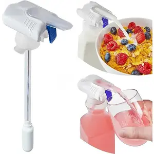 Automatic Drink Dispenser - Hands-Free Beverage Dispenser for Fridge - Perfect for Milk, Juice - Gifts for Women & Men - 1 Pack, White