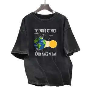 Funny Earth Rotation T-Shirt for Earth Day – Science Teacher Tee for Men and Women