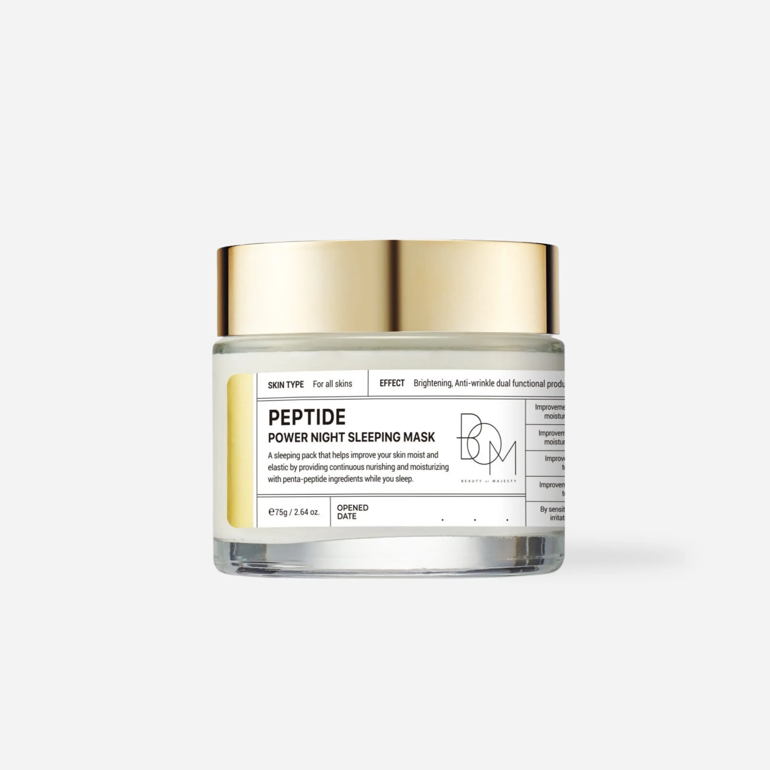 BOM Peptide Power Night Sleeping Mask 75g
