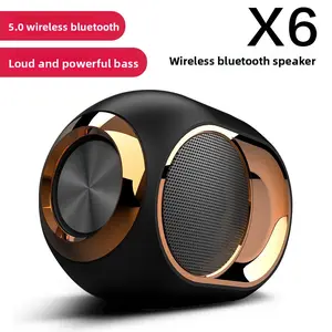 New Home X6 Bluetooth Speaker TWS Wireless Bass Sound Card-Insertable Mini Bluetooth Speaker