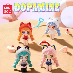 [Limited New Product] MINISO HOLA Dopamine Cat Series Iconbox Figurine Blind Box Decoration Gift Cute