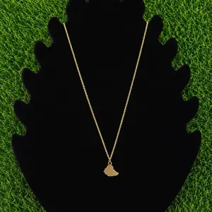 Mini 24K Gold Plated Ethiopia Necklace Elegant Heritage Piece