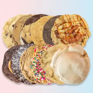 Taylor Chip Ultimate Variety Cookie Bundle - 12ct/24ct - Chocolate Chip, S'mores, Brookie, Snickerdoodle, Cookies and Cream, Salted Caramel Pretzel, PB Fudge, Lava Cake, Oatmeal Creme, B-day Cake, White Choco Mac, Cinnamon Bun - Ready To Eat, HUGE Cookies
