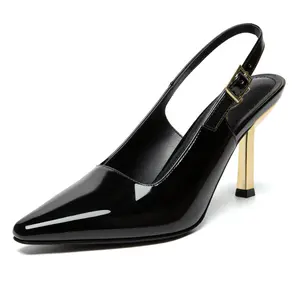 Athlefit Women's High Stiletto Slingback Heels Elegant Closed Square Toe Dress Pumps Shoes for Bridal Wedding Work Party Red