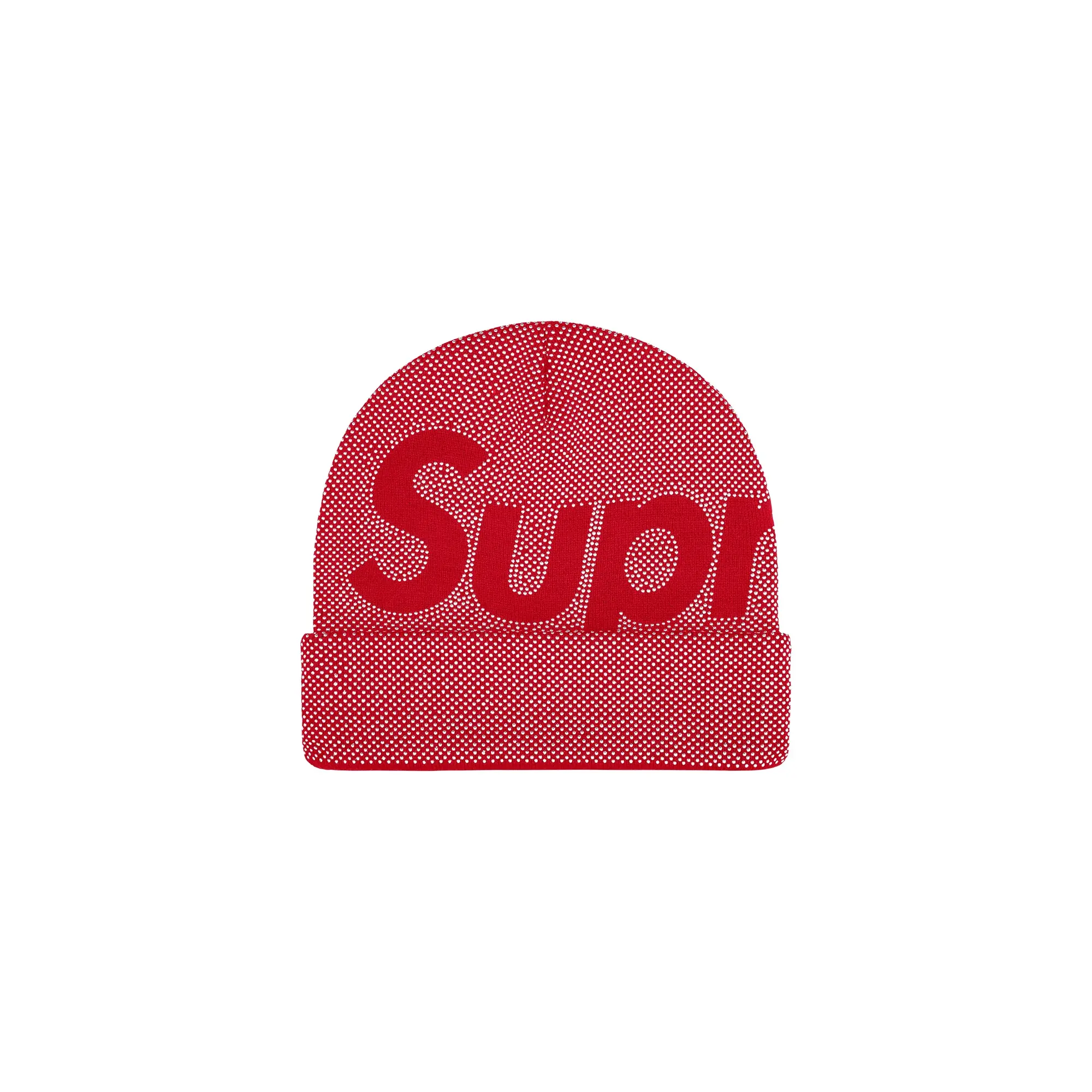 Studded Knockout Big Logo Beanie "FW25 - Red" SU26790