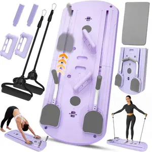 Pilates Board, Pilates Transformation Set, Multifunctional  Pilates Transformation Board, 8-in-1 Pilates Sliding Board, Pilates Equipment with Timer  foldable 5-in-1 pilate board gift family use training  board  yoga home