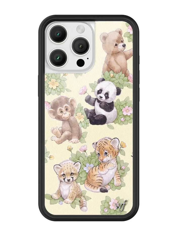 Wildflower Cases - Safari Babies, Limited Edition iPhone Case | Accessories Durable Protection Animals Trendy Cute Monkeys Bear Panda Pandas Protective Smartphone