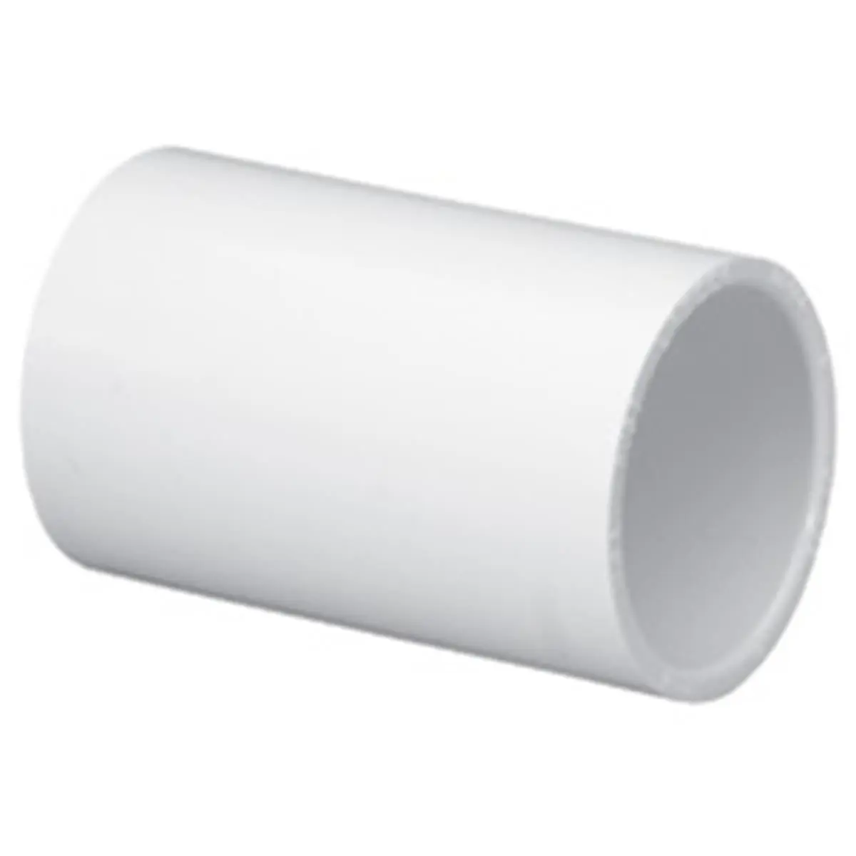212 MAIN Schedule 40 PVC Rigid Socket-Type Pipe Coupling, 2in. Long, for Aquatic Fitness Equipment
