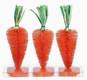 Festive Bottlebrush Christmas Tree Décor Set of 3 – Mini Bristle Trees for Holiday Tabletop Decoration, Vintage Style Seasonal Home Accent for Living Room, Office, Mantel, Party Décor, Winter Wonderland & Christmas Display Ornaments Lightweight