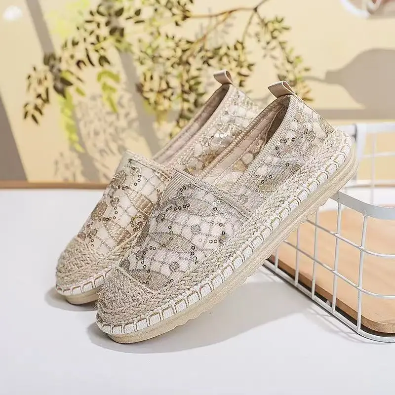 2026 Boho Style Espadrilles Platform Sneakers for Women - Comfortable Summer Shoes with Stylish Design & Versatile
