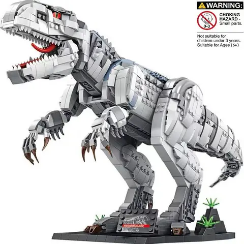 Large Size Tyrannosaurus Rex Dinosaur Building Block Model Toy Set, Collectible Display Decoration, Beautiful Bagged Holiday Birthday Gift, Building Blocks Set, Building Block Sets
