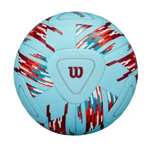 Wilson Size 5 NCAA Vanquish Soccerball - White/Blue/Red