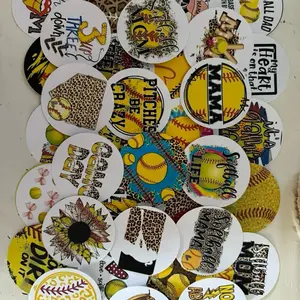 Softball cardstock freshie inserts