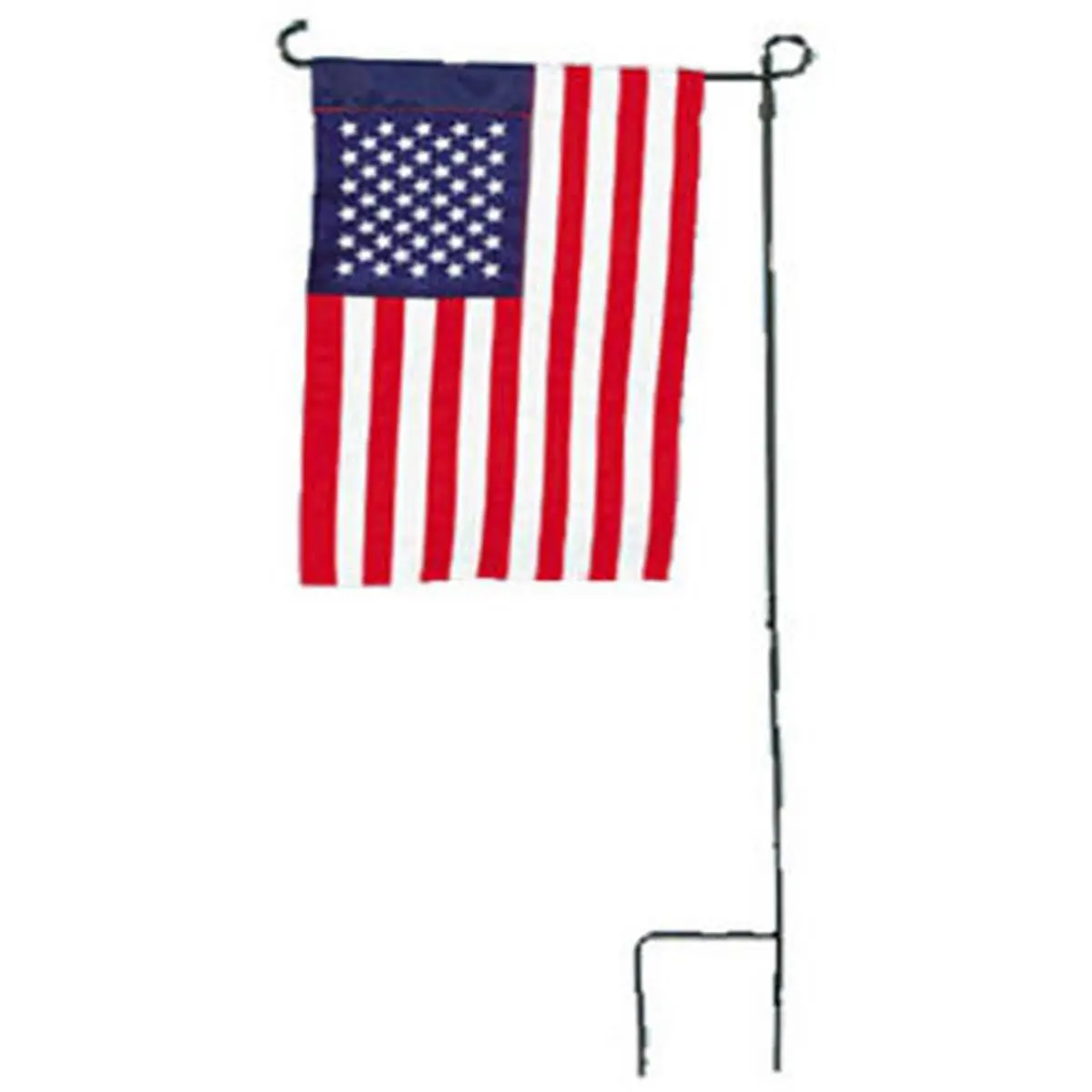 Annin Flagmakers 250 12 x 18 in Outdoor Decorative Nylon U.S. Garden Flag-Banner, 100% Fade Resistant, Embroidery Stars, Sewn Stripes, Collectibles for Home Improvement Garden Decor Replacement