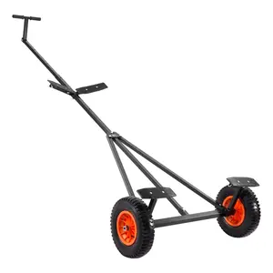 VEVOR 900 Lbs Heavy Duty Steel Garden Cart, Summervibes,Summervibes, Garden Wagon Cart on Wheels, Outdoor Metal Yard Utility Wagon Carts with 10" Tires and Mesh Removable Sides(Convert to Flatbed) and 180°Rotating Handle