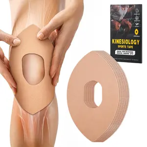 Precut Kinesiology Tape for Knees, 10 Pcs Waterproof & Elastic Athletic Tape for Knee Support and Stability