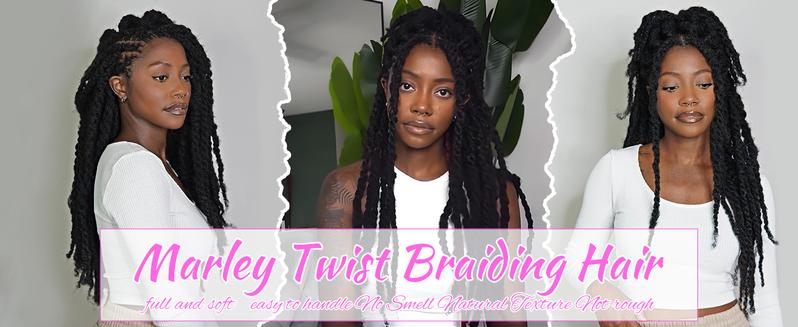 8 Packs Marley Twist Braiding Hair 24 Inche Cuban Twist Afro Kinky Curly Crochet Twist Blonde Faux Locs Crochet Synthetic Hair Body Wave Protective Styling