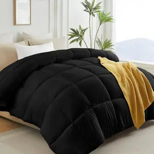 Down Alternative California King Comforter Duvet Insert,All Season Duvet Insert with Corner Tabs,Black Comforter Cal King 108x98Inches