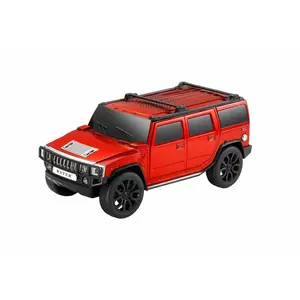 Kik_Large SUV Design Music Car Portable Wireless Bluetooth Speaker with LED Light WS590 for Universal Cell Phone And Bluetooth Device (Red)
