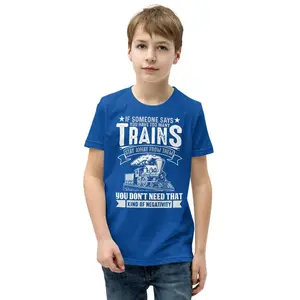 Too Many Trains? Youth Short Sleeve T-Shirt