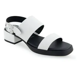 Aerosoles Dual-Strap Heeled Sandal- Dove