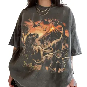 Vintage Dinosaur Comfort Color T-Shirt, Retro Jurassic Dino Triceratops Shirt, Vintage Outdoor Adventure Top, Hunting Cabin Gift Shirt, Trending Shirt