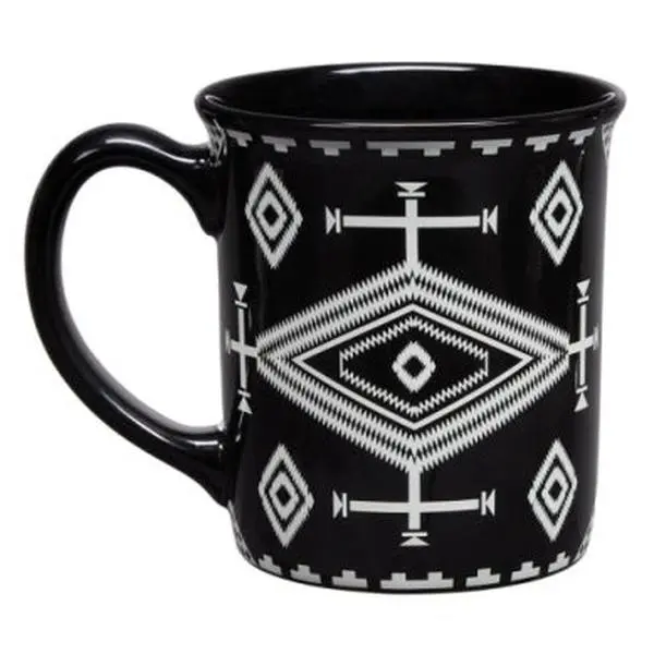 PENDLETON 18 oz. Los Ojos Black ceramic mug