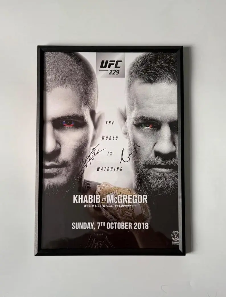 Khabib Vs Conor McGregor | Iconic Poster Unframed | UFC MMA Fighter| Wall Decor| Poster Unframed | Poster Unframed
