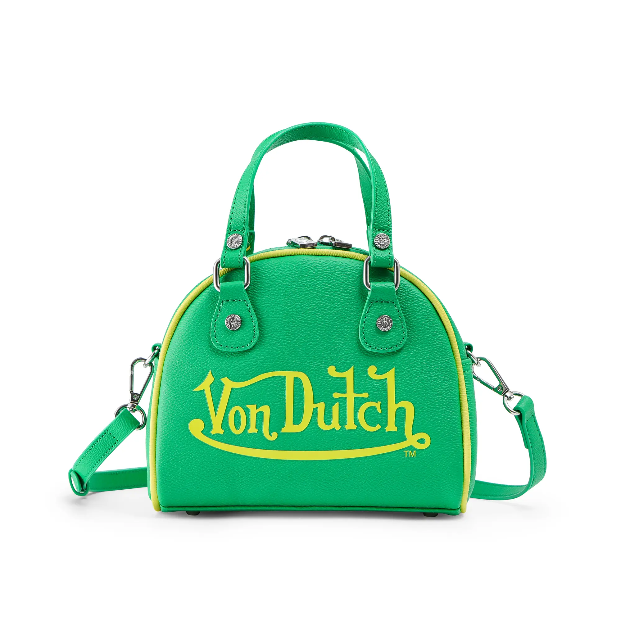 Green and Yellow Two-Tone Bowling Bag