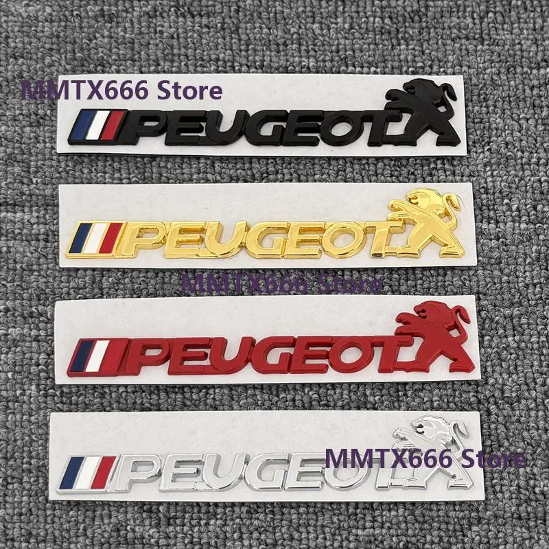 Car Emblem Sticker Accessories For Peugeot 206 307 308 207 3008 208 407 508 2008 5008 301 406 408 607 4008 Rifter RCZ 107 106