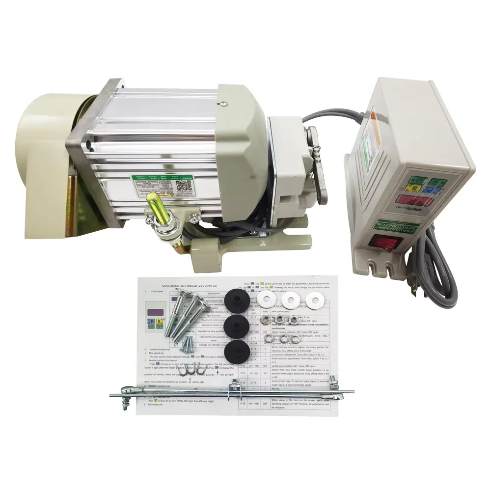 YOKOMA 1000W Needle Position Brushless Servo Motor 110V, High Torque Servo Drive Motor for Garment Sewing Equipment