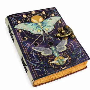 Leather Butterfly Journal, Printed (5 x 7 in., 200 Pages)