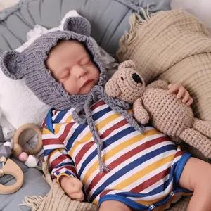 BABESIDE Lifelike Reborn Baby Dolls 20Inch Fabric body+vinyl limbs Real Life Baby Dolls with Toy Accessories For kids Age 3+ Suitable gifts for Mother's Day Valentine's Day Children's Day & Christmas