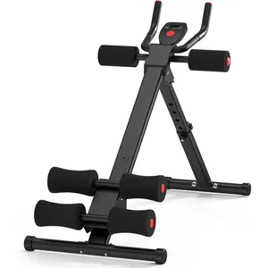 Workout Machine Abdominal Trainer Foldable  Cruncher   Equipment for Home Gym 440 LBS full body training strength ab office legs and buttocks exercise frame adjustable handlebar stable friend family