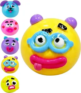 NEW Smushers Squishy, Curiosities Smushers Dog Face Swap Squishy,Cute Easy Squeezy Funny Face Squishy Stress Balls, Stress Relief Desk Accessory for Adults (Pink) #WWQ