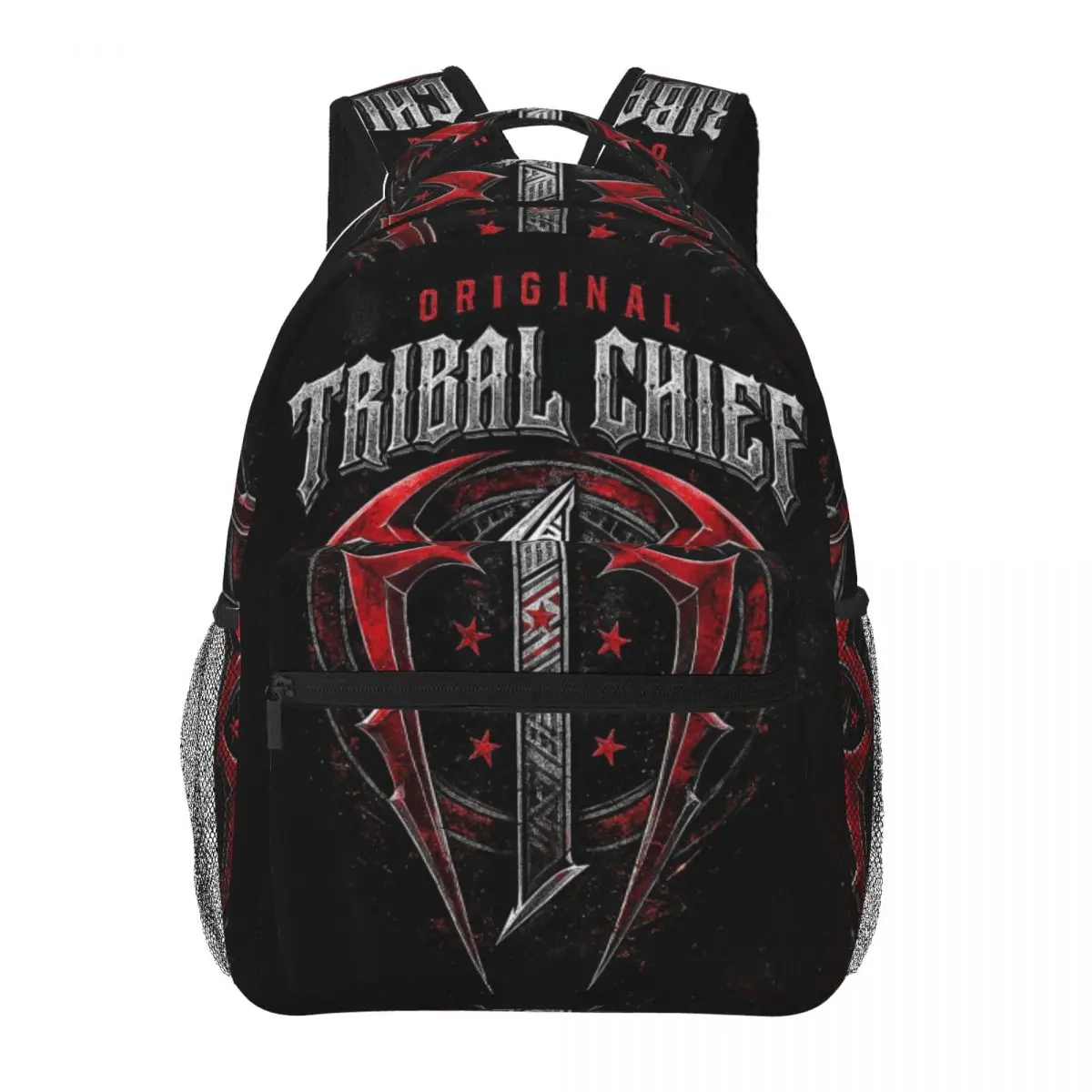 Kids Roman Reigns WWE Backpacks for School Large Capacity All Over Print WWE Laptop Daypack for Campus Daily Commute Durable Lightweight Wrestling WWE School Bag for Teens Students College