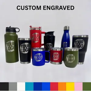 Custom Engraved Tumblers with Your Logo | 9 styles |  Corporate Gifts, Promotional Cups, Small Business Merch, Bulk Tumblers