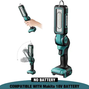 Cordless LED Work Light for Makita 18V Battery, Two Levels Adjustable Up to 1000 Lumens with Low Voltage Protection, 90 Degree Rotating Wide-angle Lighting for Workshop, Camping, Outdoor