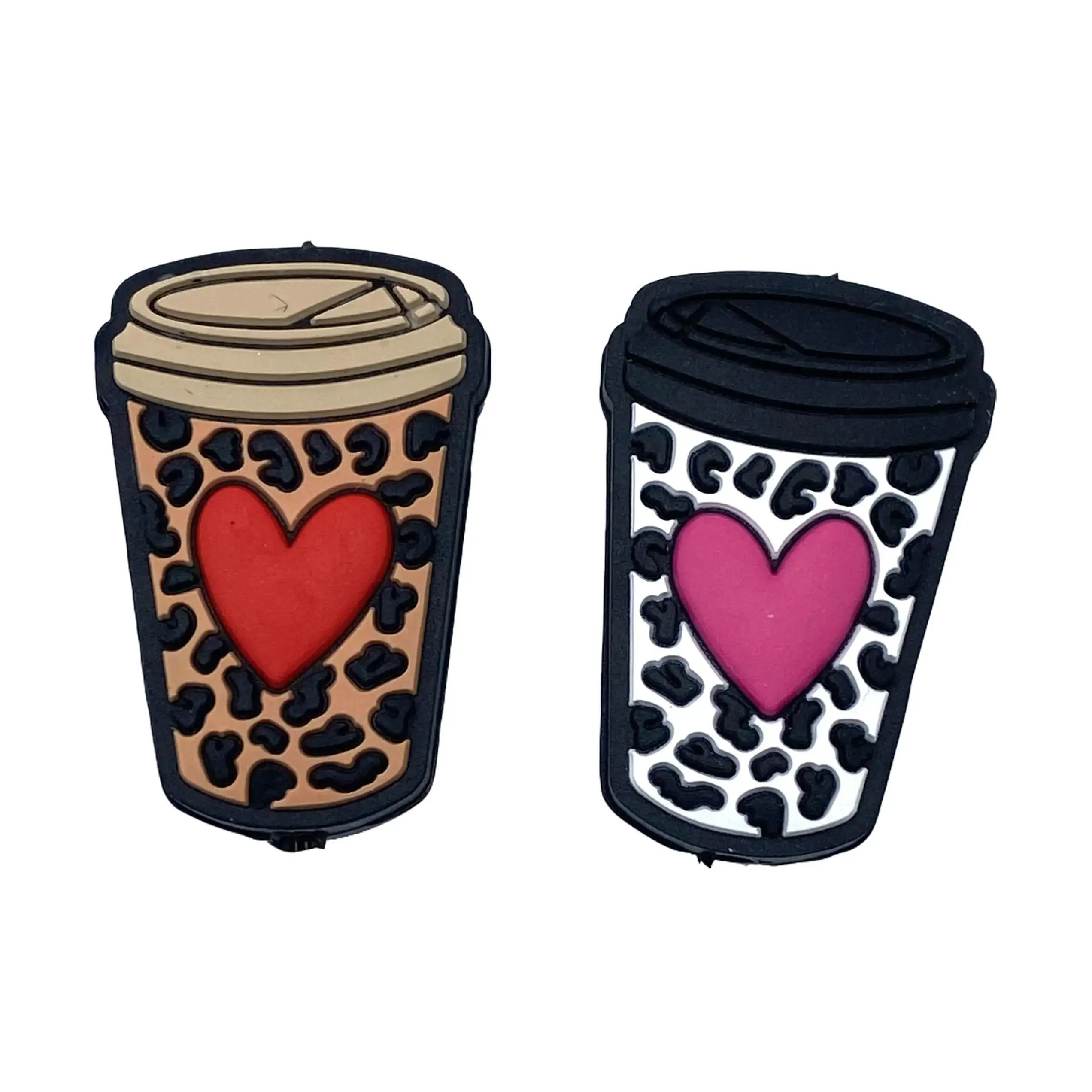 1pc When Your Heart Beats Slow Silicone Focal Beads - Coffee Cup Crafting & Beading